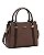 Bolsa Tote Contrastes - Alça de Mão - Chenson 3485924 Café - Imagem 2