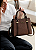 Bolsa Tote Contrastes - Alça de Mão - Chenson 3485924 Café - Imagem 1