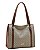 Bolsa Tote Elemento Gráfico - Alça de Ombro - Chenson 3485883 Bege - Imagem 1