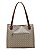 Bolsa Tote Elemento Gráfico - Alça de Ombro - Chenson 3485883 Bege - Imagem 4