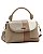 Bolsa Satchel Patchwork - Alça de Mão - Chenson 3485933 Natural - Imagem 2