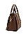 Bolsa Tote Textura Contemporânea - Alça de mão - Chenson 3485890 Café - Imagem 3