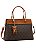 Bolsa Tote - Chic Elemento Gráfico - Chenson 3485782 Café - Imagem 2