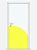 Adesivo para porta circular amarelin - Imagem 2