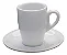 Conjunto com 6 Xícaras café/Pires Genova Em Porcelana 70ml - Imagem 1