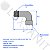 COTOVELO METAL CROMADO M X F 1/2 X 90 - Imagem 2