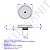 Plug 1/2'' Metal Tapa Furo C/ Canopla P/ Acabamento - Imagem 3