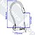 Torneira Gourmet Color Branco Flexível Parede Saída Lateral 1/4 V C67 - Imagem 8