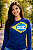 Camiseta Ore Pelo Brasil Manga Longa Azul - Imagem 1