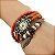 das mulheres da folha de couro estilo banda de quartzo analógico pulseira de relógio (cores sortidas) - Imagem 2