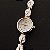 Mulheres Little Round Dial Pattern Folha Alloy Banda Quartz Analógico Pulseira Watch (cores sortidas) - Imagem 2