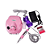 Lixadeira Nail Drill Porquinho 30.000 rpm rosa - Imagem 1