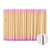 Palito Duplo com Ponta de Algodão Rosa 100un - Imagem 1