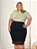 Saia Jeans Plus Size Evangélica Elastano Anagrom Ref.10002 - Imagem 6