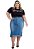 Saia Jeans Plus Size Evangélica Estonada Anagrom Ref.10003 - Imagem 5