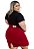 Saia Brim Plus Size Moda Evangélica Vinho Anagrom Ref.10006 - Imagem 2