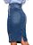 Saia Evangélica Jeans Detalhes Azul Claro Anagrom Ref.211 - Imagem 2