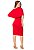 Vestido Vermelho de Babado Moda Evangélica Anagrom Ref.VSL07 - Imagem 5