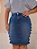 Saia Jeans Botões Laterais Plus Size Evangélica Ref.216 - Imagem 1