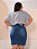 Saia Jeans Botões Laterais Plus Size Evangélica Ref.216 - Imagem 8