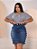 Saia Jeans Botões Laterais Plus Size Evangélica Ref.216 - Imagem 7