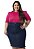 Saia Jeans Amaciada Plus Size Moda Evangélica Ref.214 - Imagem 4