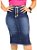 Saia Jeans Midi Moda Evangélica Com Cinto de Tira Ref.GD247 - Imagem 3