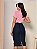 Saia Jeans Midi Com Elastano Botões Frontais Anagrom Ref.236 - Imagem 4