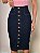 Saia Jeans Midi Com Elastano Botões Frontais Anagrom Ref.236 - Imagem 1