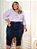 Saia Jeans Feminina Plus Size Anagrom Abertura na Frente Ref.246P - Imagem 3