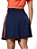 Saias Fitness com Short por Baixo Azul com Listras Laterais Anagrom FIT Ref.8022 - Imagem 4