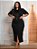 Saia Longa Preta Plus Size Anagrom Ref.207P - Imagem 4