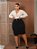 Saia Brim Plus Size Preta Anagrom Ref.035P - Imagem 7