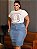 Saia Jeans Tradicional Azul Plus Size Anagrom Ref.050 - Imagem 7