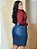 Saia Jeans Azul Tradicional Plus Size Anagrom Ref.241P - Imagem 9