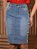Saia Jeans Juvenil Moda Evangélica Anagrom Modelo Básico Ref.inf02 - Imagem 3