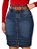 Saia Executiva Jeans com Cinto Evangélica Anagrom Ref.117 - Imagem 1