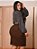 Saia Secretária Brim Marrom Plus Size Anagrom Ref.260P - Imagem 6