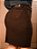Saia Secretária Brim Marrom Plus Size Anagrom Ref.260P - Imagem 2