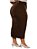 Saia Longa Plus Size Marrom Anagrom Ref.258P - Imagem 2
