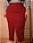 Saia Longa Plus Size Vermelho Bordô Anagrom Ref.259P - Imagem 7