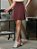Saias Fitness com Short por Baixo Marrom com Listras Laterais Anagrom FIT Ref.8027 - Imagem 1