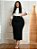Saia Longa Preta Plus Size abertura Lateral Anagrom Ref.261P - Imagem 4