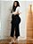Saia Longa Preta Plus Size abertura Lateral Anagrom Ref.261P - Imagem 3