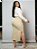 Saia Longa Bege Plus Size Abertura Lateral Anagrom Ref.262P - Imagem 5