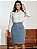 Saia Secretária Jeans Azul Celeste Anagrom Ref.264 - Imagem 7