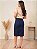Saia Evangélica Jeans Evasê Midi Azul Escuro Anagrom Ref.266 - Imagem 5