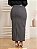 Saia Longa Cinza Plus Size Abertura na Frente Anagrom Ref.267P - Imagem 2