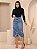 Saia Jeans Evangélica Midi 100% Algodão Desfiada Azul Claro Anagrom Ref.269 - Imagem 4