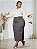 Saia Longa Cinza Plus Size Abertura Lateral Anagrom Ref.271P - Imagem 3